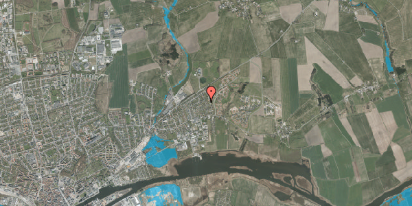 Oversvømmelsesrisiko fra vandløb på Kollerupvej 27, 8930 Randers NØ