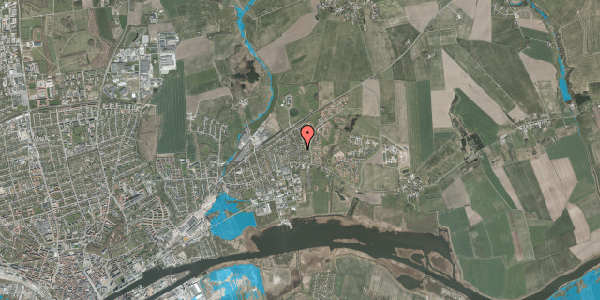 Oversvømmelsesrisiko fra vandløb på Kollerupvej 33, 8930 Randers NØ