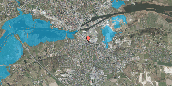 Oversvømmelsesrisiko fra vandløb på Kristrupvej 7, st. 1, 8960 Randers SØ
