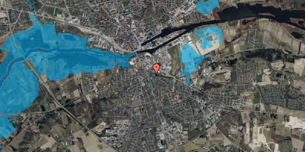 Oversvømmelsesrisiko fra vandløb på Kristrupvej 16, 1. th, 8960 Randers SØ
