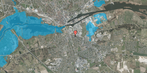 Oversvømmelsesrisiko fra vandløb på Kristrupvej 21B, st. , 8960 Randers SØ