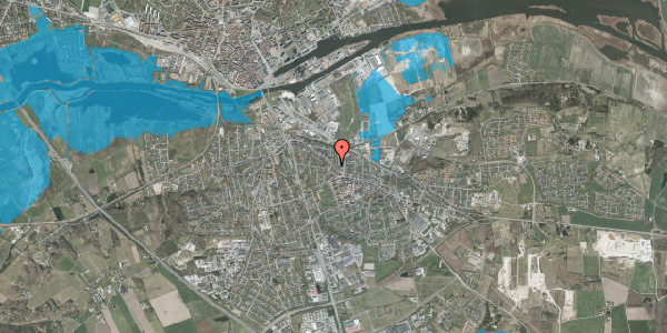 Oversvømmelsesrisiko fra vandløb på Kristrupvej 48, 8960 Randers SØ