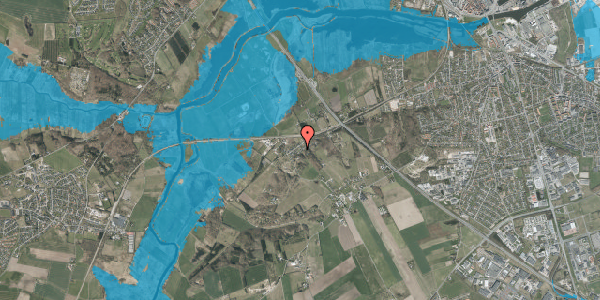 Oversvømmelsesrisiko fra vandløb på Kærgade 233, 8940 Randers SV