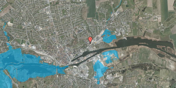 Oversvømmelsesrisiko fra vandløb på Laksegade 8, st. tv, 8930 Randers NØ