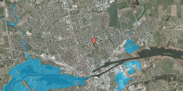 Oversvømmelsesrisiko fra vandløb på Lodsejervej 9, st. tv, 8900 Randers C