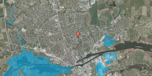 Oversvømmelsesrisiko fra vandløb på Lodsejervej 20, st. tv, 8900 Randers C