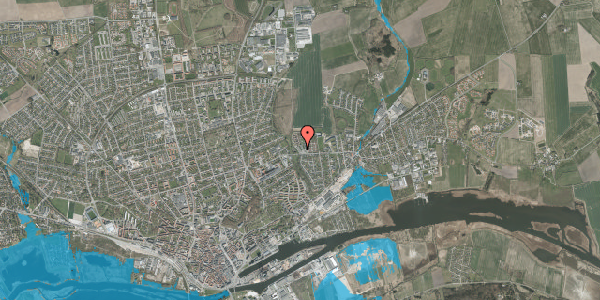 Oversvømmelsesrisiko fra vandløb på Løvenholmvej 4B, 2. 128, 8930 Randers NØ