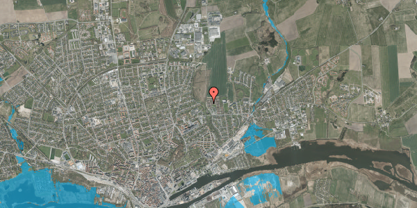 Oversvømmelsesrisiko fra vandløb på Løvenholmvej 82, 8930 Randers NØ