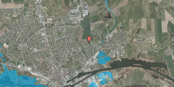Oversvømmelsesrisiko fra vandløb på Løvenholmvej 262, 8930 Randers NØ