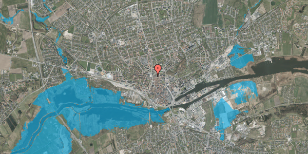 Oversvømmelsesrisiko fra vandløb på Markedsgade 21, st. , 8900 Randers C