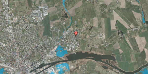 Oversvømmelsesrisiko fra vandløb på Mejlgårdsvej 4, 8930 Randers NØ