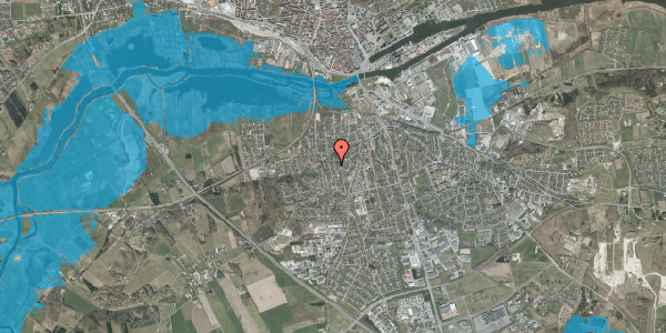 Oversvømmelsesrisiko fra vandløb på Mælkevej 3A, 8940 Randers SV