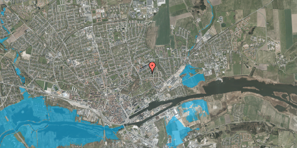 Oversvømmelsesrisiko fra vandløb på Mærsk Andersens Vej 13, 8930 Randers NØ