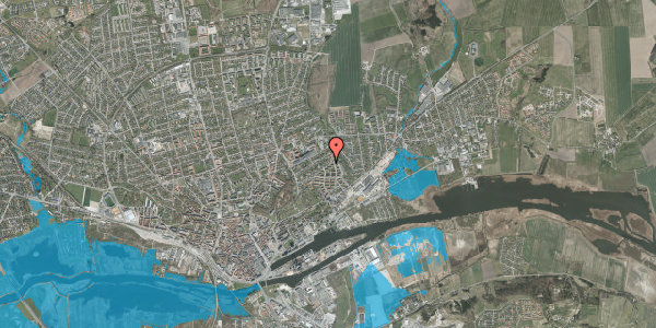 Oversvømmelsesrisiko fra vandløb på Mærsk Andersens Vej 25, 8930 Randers NØ