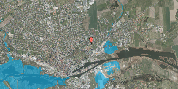 Oversvømmelsesrisiko fra vandløb på Mærsk Andersens Vej 32, st. mf, 8930 Randers NØ