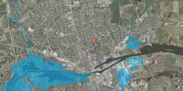 Oversvømmelsesrisiko fra vandløb på Nordostvej 24, 8900 Randers C