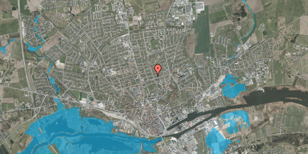 Oversvømmelsesrisiko fra vandløb på Nørrebrogade 56, 8930 Randers NØ