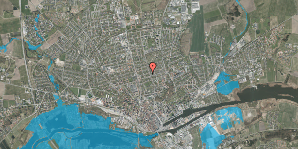 Oversvømmelsesrisiko fra vandløb på Nørrebrogade 57A, 8930 Randers NØ