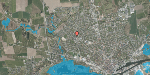 Oversvømmelsesrisiko fra vandløb på Nålemagervej 27, 8920 Randers NV