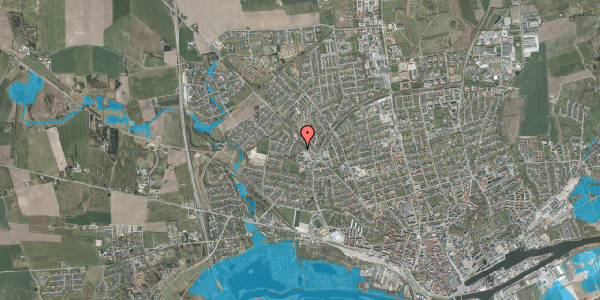 Oversvømmelsesrisiko fra vandløb på Nålemagervej 37, 8920 Randers NV