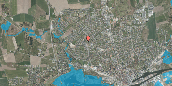 Oversvømmelsesrisiko fra vandløb på Nålemagervej 40, 8920 Randers NV