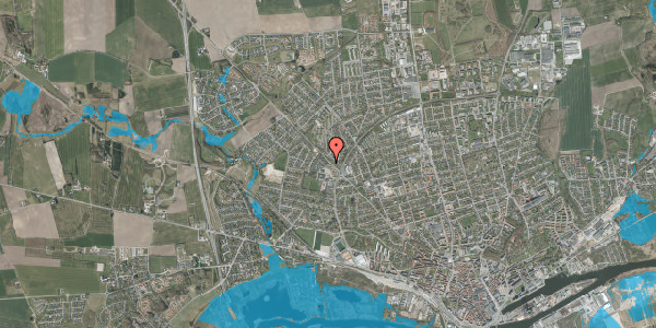 Oversvømmelsesrisiko fra vandløb på Nålemagervej 50, 8920 Randers NV