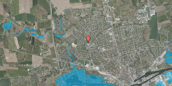 Oversvømmelsesrisiko fra vandløb på Nålemagervej 55, 8920 Randers NV