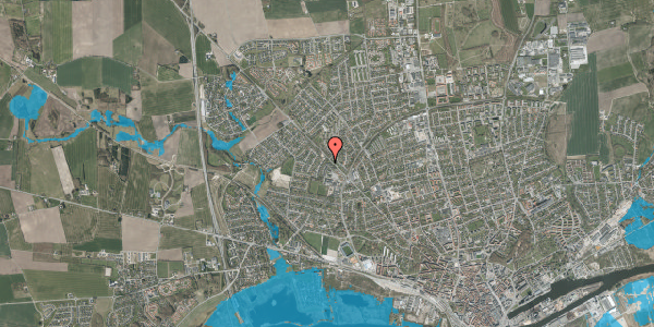 Oversvømmelsesrisiko fra vandløb på Nålemagervej 74, 8920 Randers NV