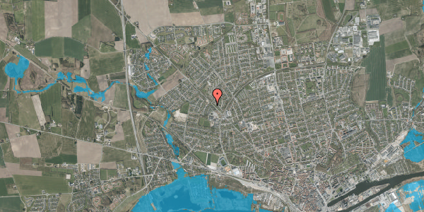 Oversvømmelsesrisiko fra vandløb på Nålemagervej 90, 8920 Randers NV