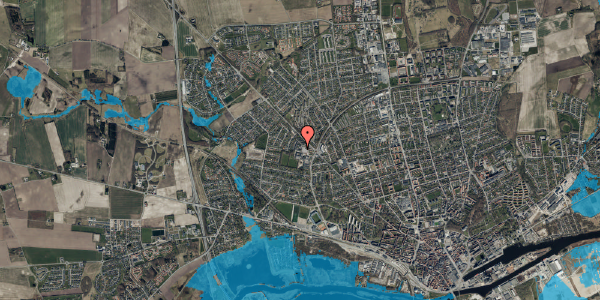 Oversvømmelsesrisiko fra vandløb på Nålemagervej 107, 8920 Randers NV