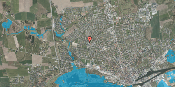 Oversvømmelsesrisiko fra vandløb på Nålemagervej 111, 8920 Randers NV