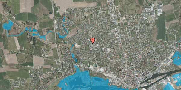 Oversvømmelsesrisiko fra vandløb på Nålemagervej 119, 8920 Randers NV