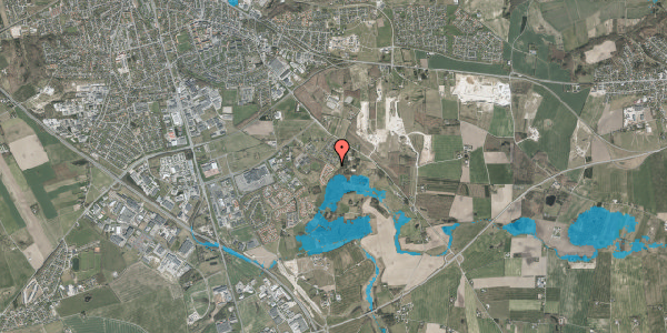 Oversvømmelsesrisiko fra vandløb på Orionvej 96, 8960 Randers SØ