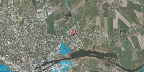 Oversvømmelsesrisiko fra vandløb på Palstrupvej 1, 8930 Randers NØ