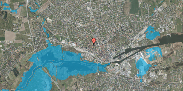 Oversvømmelsesrisiko fra vandløb på Pontoppidansgade 4, 3. th, 8900 Randers C