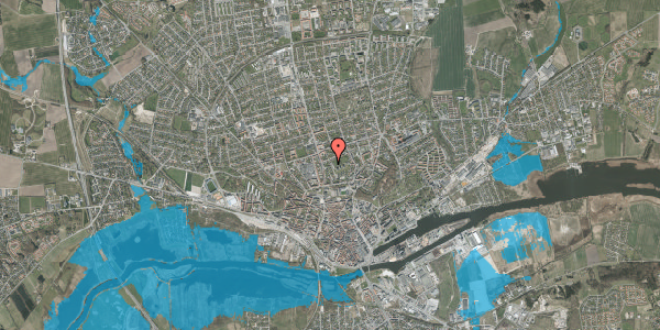Oversvømmelsesrisiko fra vandløb på Rebslagervej 6, st. th, 8900 Randers C