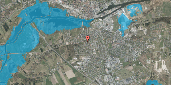 Oversvømmelsesrisiko fra vandløb på Rougsøvej 10, 8940 Randers SV