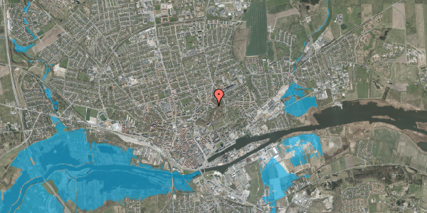 Oversvømmelsesrisiko fra vandløb på Schaldemosevej 14, kl. , 8900 Randers C