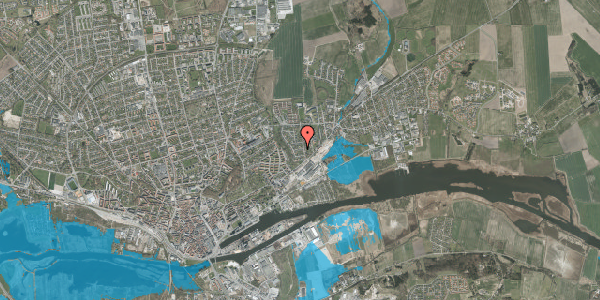 Oversvømmelsesrisiko fra vandløb på Selsøvej 1, 8930 Randers NØ