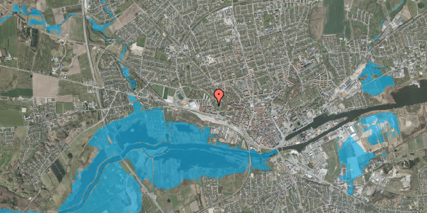 Oversvømmelsesrisiko fra vandløb på Sjællandsgade 2, 2. 26, 8900 Randers C