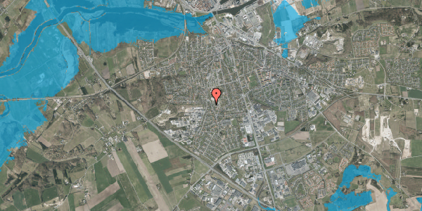 Oversvømmelsesrisiko fra vandløb på Skanderborggade 8, 8940 Randers SV