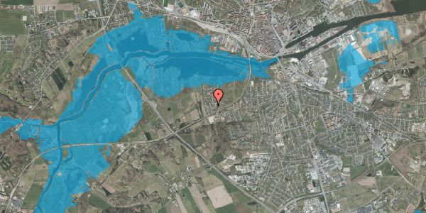 Oversvømmelsesrisiko fra vandløb på Skovlund 15, 8940 Randers SV