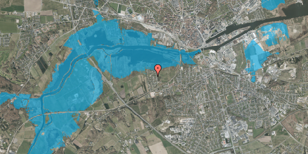 Oversvømmelsesrisiko fra vandløb på Skovlund 18, 8940 Randers SV