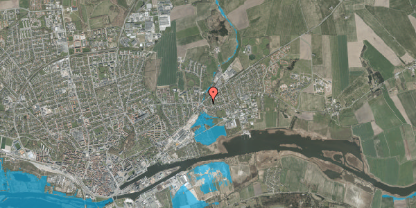 Oversvømmelsesrisiko fra vandløb på Spøttrupvej 2, 8930 Randers NØ