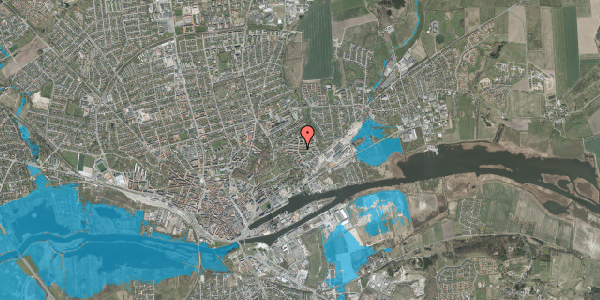 Oversvømmelsesrisiko fra vandløb på Stadfeldtsvej 14, 1. th, 8930 Randers NØ