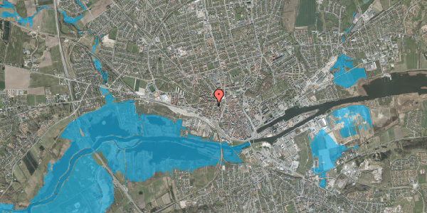 Oversvømmelsesrisiko fra vandløb på Steen Blichers Gade 9, st. tv, 8900 Randers C
