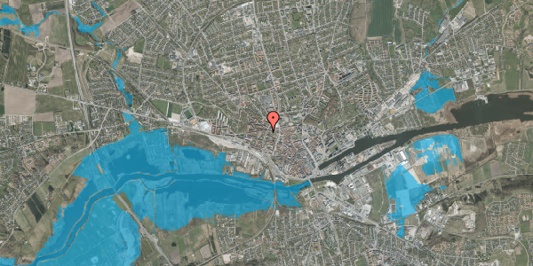 Oversvømmelsesrisiko fra vandløb på Steen Blichers Gade 17, st. , 8900 Randers C