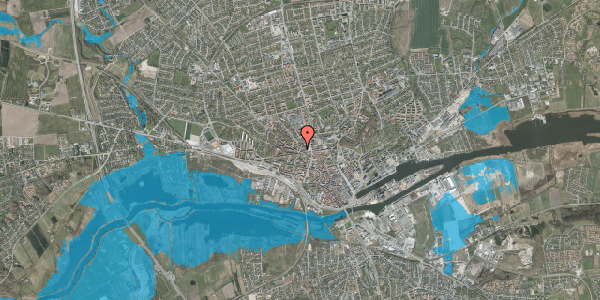 Oversvømmelsesrisiko fra vandløb på Steen Blichers Gade 25, st. th, 8900 Randers C