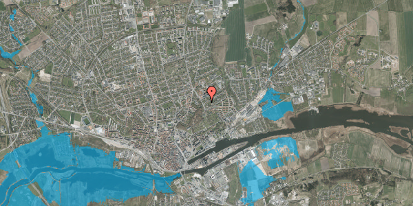 Oversvømmelsesrisiko fra vandløb på Stjernevej 4A, 8930 Randers NØ