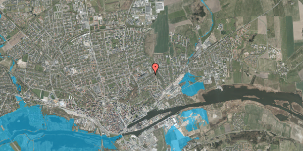 Oversvømmelsesrisiko fra vandløb på Stjernevej 29, 8930 Randers NØ